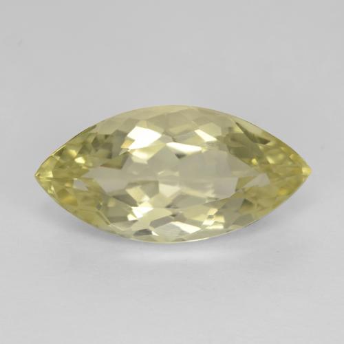 5.31 ct Yellow Quartz Gemstone, Quartz Gem in Marquise Facet Shape for Sale.