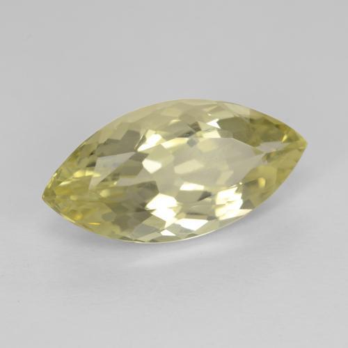 5.31 ct Yellow Quartz Stone, Natural Quartz in Marquise Facet Shape for Sale
