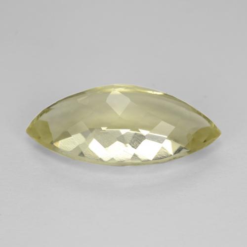 Quartz Gemstone in 18 x 9 mm (calibrated) Size for Sale, Quartz Stone in Pale Yellow Color