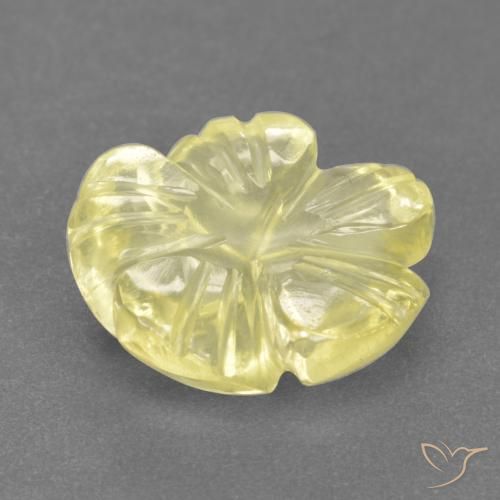Quartz Gemstone in 11 x 11 mm (calibrated) Size for Sale, Quartz Stone in Pale Yellow Color