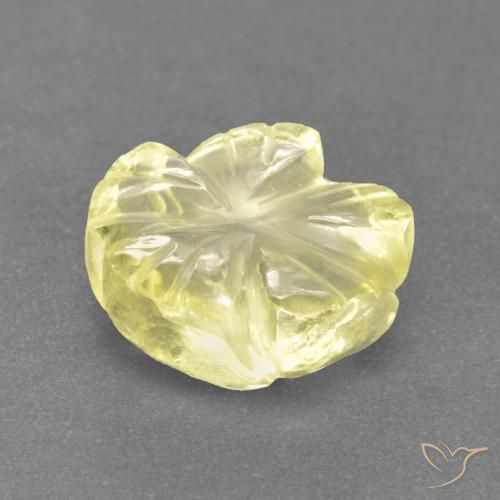 Quartz Gemstone in 9.6 x 9 mm Size for Sale, Quartz Stone in Medium Yellow Color