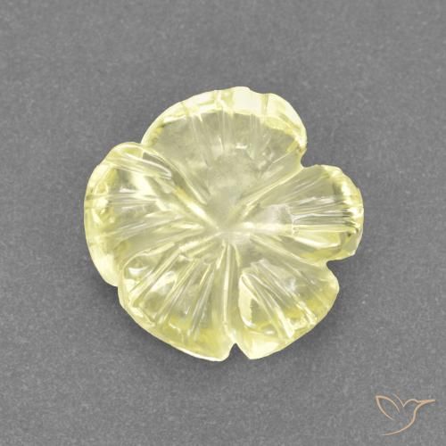 2.33 ct Yellow Quartz, 9.6 x 9.6 mm Carved From Brazil, Photo A