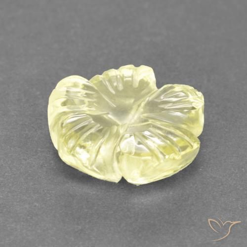 Quartz Gemstone in 9.6 x 9.6 mm Size for Sale, Quartz Stone in Pale Yellow Color