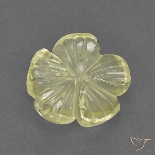 2.73ct Natural Laguna Yellow Quartz, Flower Cut, Transparent