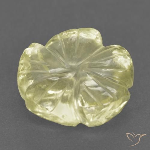 Quartz Gemstone in 10 x 10 mm (calibrated) Size for Sale, Quartz Stone in Lemon Yellow Color