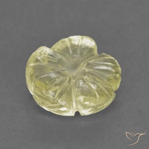 Quartz Gemstone in 10 x 10 mm (calibrated) Size for Sale, Quartz Stone in Medium-Light Yellow Color