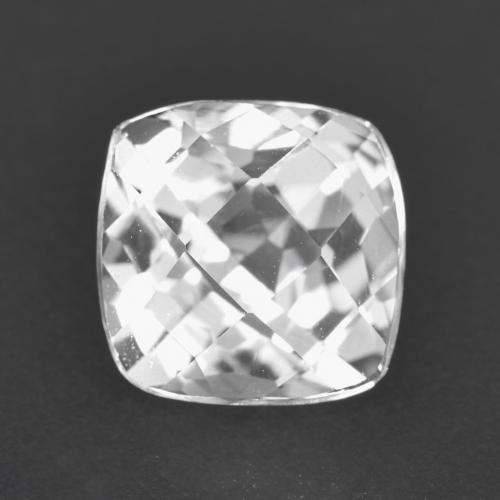 Blanco Cuarzo Gema - 2.8ct Tablero de Ajedrez en Forma Cojín (ID: 559078)