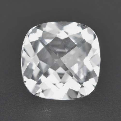 Blanco Cuarzo Gema - 2.7ct Tablero de Ajedrez en Forma Cojín (ID: 559079)