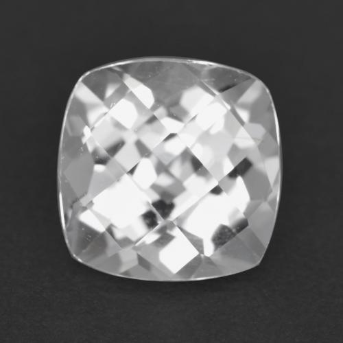 Blanco Cuarzo Gema - 2.7ct Tablero de Ajedrez en Forma Cojín (ID: 559087)
