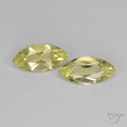 1.21 ct Yellow Quartz, 9 x 4.5 mm Marquise Cut From Brazil, Photo A