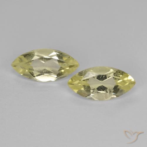1.40ctw Natural Medium-Light Yellow Quartz, Marquise, VS