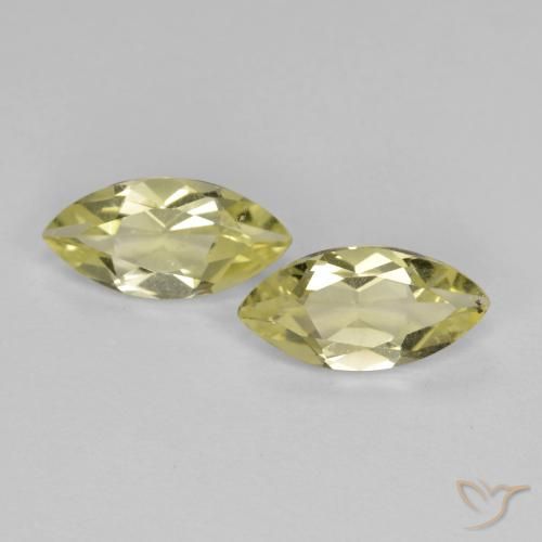 1.43 ct Yellow Quartz, 9.2 x 4.6 mm Marquise Cut From Brazil, Photo A