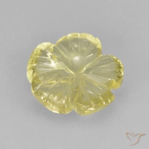 Quartz Gemstone in 11 x 11 mm (calibrated) Size for Sale, Quartz Stone in Light Yellow Color