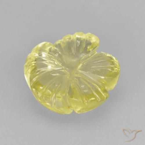 Quartz Gemstone in 11 x 11 mm (calibrated) Size for Sale, Quartz Stone in Light Yellow Color