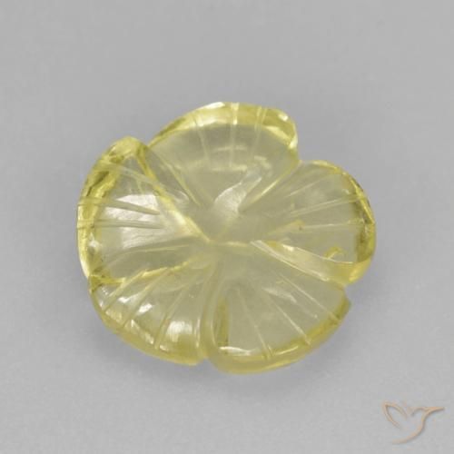 Quartz Gemstone in 12 x 12 mm (calibrated) Size for Sale, Quartz Stone in Light Pineapple Yellow Color