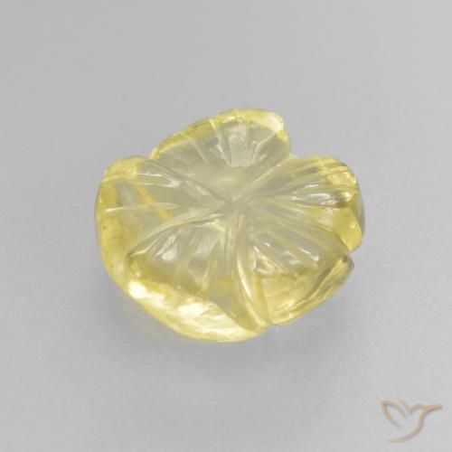 Quartz Gemstone in 9.8 x 9.3 mm Size for Sale, Quartz Stone in Light Yellow Color