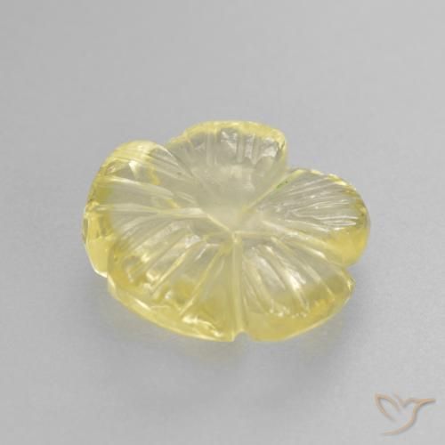 Quartz Gemstone in 11 x 11 mm (calibrated) Size for Sale, Quartz Stone in Pale Yellow Color