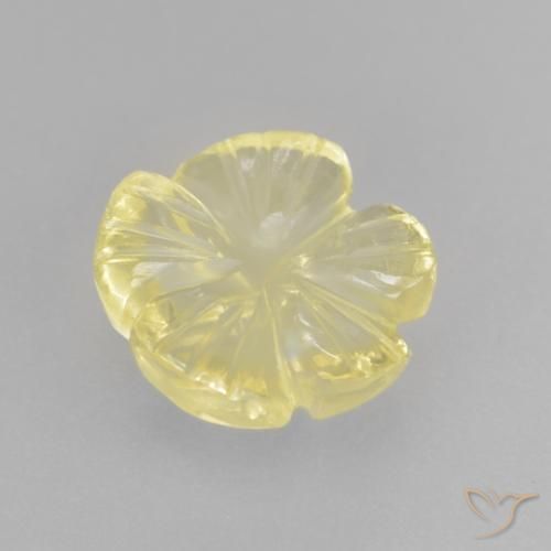 Quartz Gemstone in 10 x 10 mm (calibrated) Size for Sale, Quartz Stone in Light Yellow Color