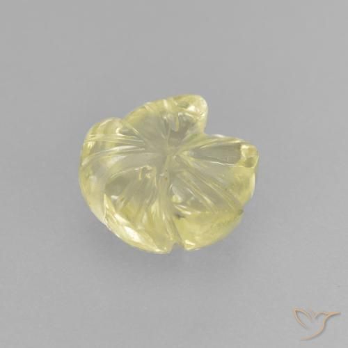 Quartz Gemstone in 8 x 8 mm (calibrated) Size for Sale, Quartz Stone in Light Greenish Yellow Color