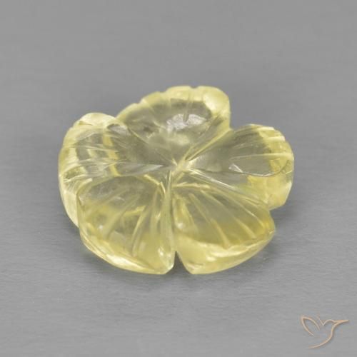 Quartz Gemstone in 10 x 10 mm (calibrated) Size for Sale, Quartz Stone in Pale Yellow Color