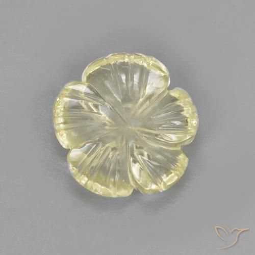 1.64 ct Yellow Quartz, 9.1 x 9 mm Carved From Brazil, Photo A