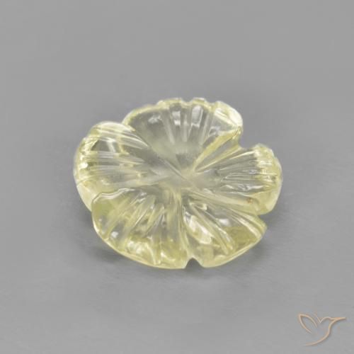 Quartz Gemstone in 9 x 9 mm (calibrated) Size for Sale, Quartz Stone in Pale Yellow Color