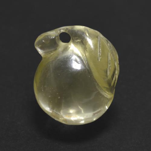 Medium-Light Yellow Quartz Gem - 6.2ct Carved Fruit (ID: 579374)