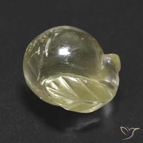 Quartz Gemstone in 13.8 x 10.3 mm Size for Sale, Quartz Stone in Medium-Light Yellow Color