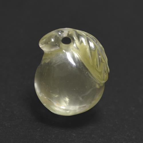 Amarillo claro medio Cuarzo Gema - 4.4ct Fruta tallada (ID: 579376)