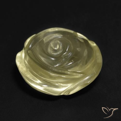 Quartz Gemstone in 15 x 15 mm (calibrated) Size for Sale, Quartz Stone in Medium-Light Yellow Color