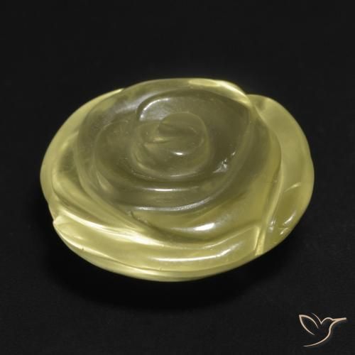 Quartz Gemstone in 16 x 16 mm (calibrated) Size for Sale, Quartz Stone in Medium Yellow Color