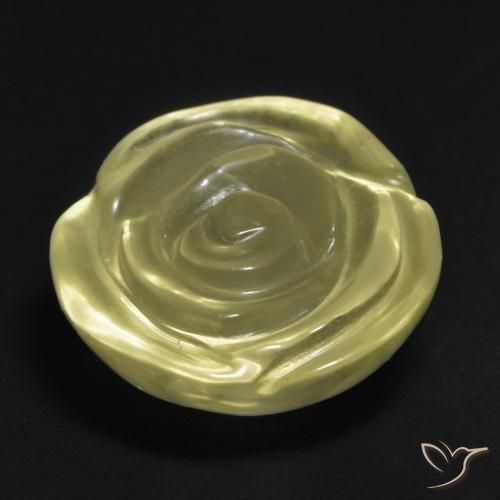 Quartz Gemstone in 16 x 16 mm (calibrated) Size for Sale, Quartz Stone in Medium Yellow Color
