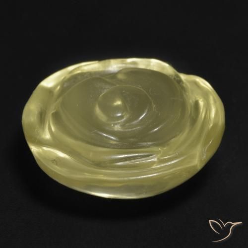 Quartz Gemstone in 17 x 16.2 mm Size for Sale, Quartz Stone in Medium Yellow Color