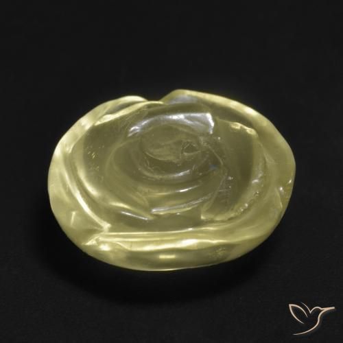 Quartz Gemstone in 15 x 15 mm (calibrated) Size for Sale, Quartz Stone in Pale Yellow Color