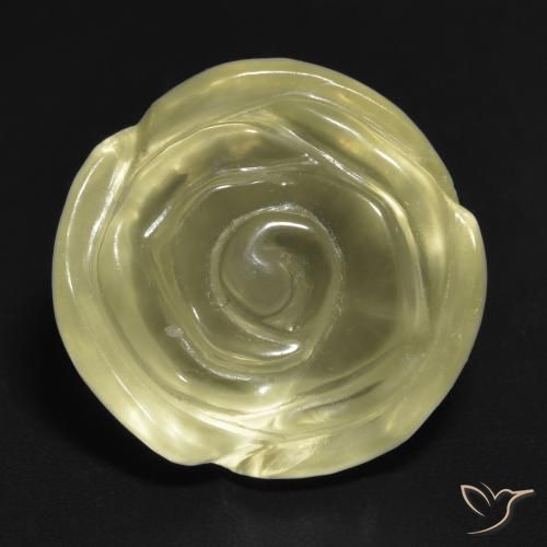 14.63ct Natural Laguna Yellow Quartz, Flower Cut, Transparent