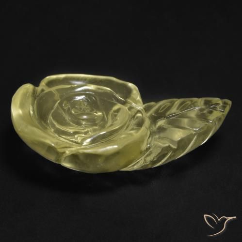 Quartz Gemstone in 26.7 x 16.6 mm Size for Sale, Quartz Stone in Laguna Yellow Color