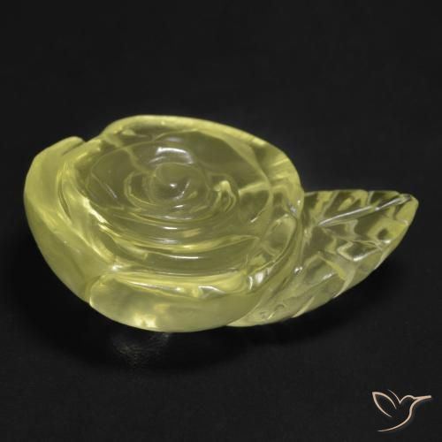 Quartz Gemstone in 25 x 18 mm (calibrated) Size for Sale, Quartz Stone in Pale Yellow Color