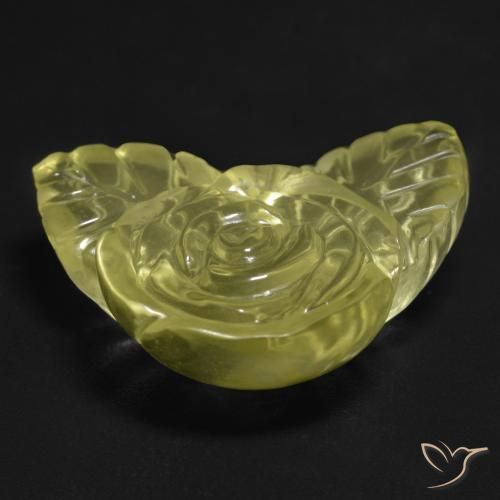 Quartz Gemstone in 25.9 x 24.2 mm Size for Sale, Quartz Stone in Laguna Yellow Color