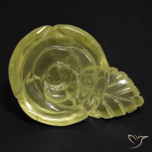 Quartz Gemstone in 25 x 18 mm (calibrated) Size for Sale, Quartz Stone in Pale Yellow Color
