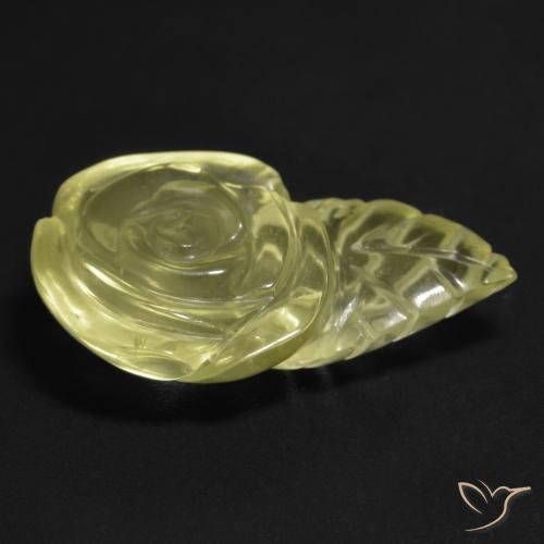 Quartz Gemstone in 23.4 x 14.2 mm Size for Sale, Quartz Stone in Laguna Yellow Color