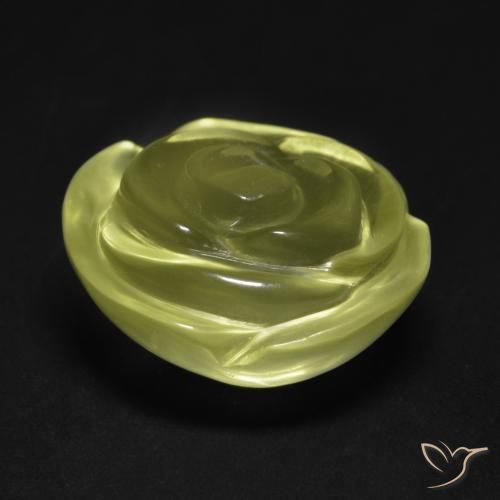 Quartz Gemstone in 17.3 x 17.2 mm Size for Sale, Quartz Stone in Light Yellow Color