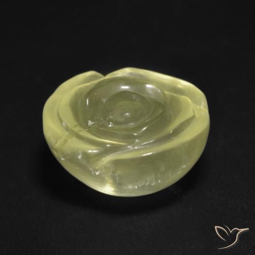 Quartz Gemstone in 15 x 15 mm (calibrated) Size for Sale, Quartz Stone in Light Yellow Color