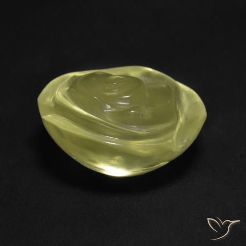Quartz Gemstone in 16 x 16 mm (calibrated) Size for Sale, Quartz Stone in Light Yellow Color