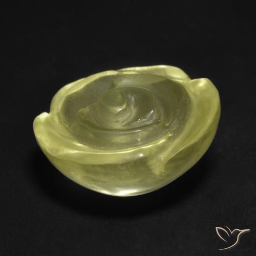 Quartz Gemstone in 16.9 x 16.7 mm Size for Sale, Quartz Stone in Light Yellow Color