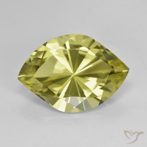 6.86 قيراط كوارتز أخضر ، <cite dir="ltr" lang="en">17.2 x 12</cite> ملم ماركيز مقعر مقطوع من البرازيل, Photo A