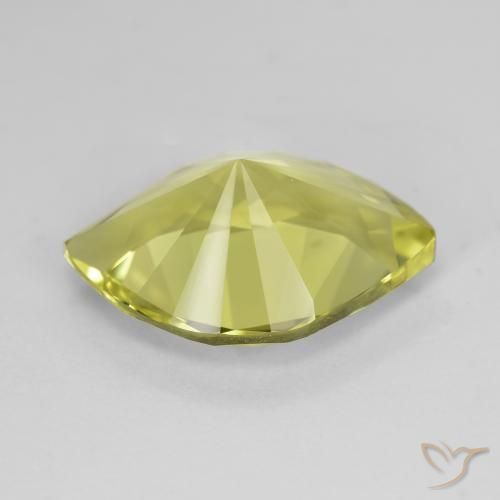 Quartz Gemstone in 17 x 11.9 mm Size for Sale, Quartz Stone in Light Green Color