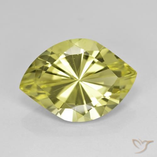 6.98ct Natural Light Green Quartz, Marquise, VVS