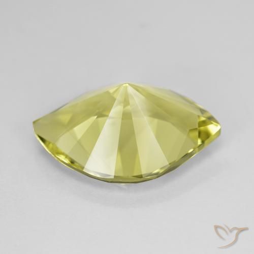 Quartz Gemstone in 17.1 x 12 mm Size for Sale, Quartz Stone in Light Green Color