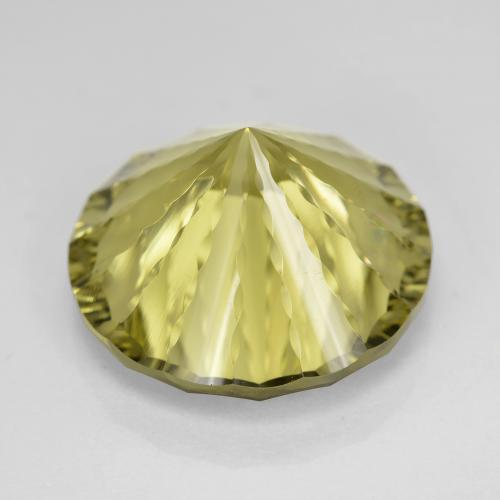 Quartz Gemstone in 18.2 x 11.3 mm Size for Sale, Quartz Stone in Warm Earthy Green Color