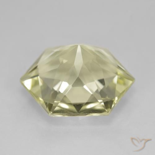 Quartz Gemstone in 16.1 x 14 mm Size for Sale, Quartz Stone in Light Yellow Color